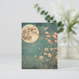 Carte Sérénité de la fleur de cerisier sur la Lune