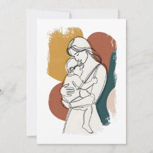 Carte Sérénité maternelle : une étreinte minimaliste