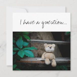 Carte Serez-vous la proposition GodParent Teddy Bear
