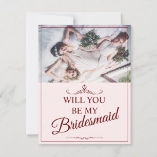Carte Serez-vous ma demoiselle d'honneur ? Trois demoise