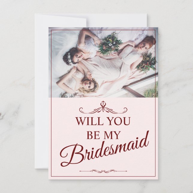 Carte Serez-Vous Ma Femme D'Accueil ? Trois Bridesmaitre (Devant)
