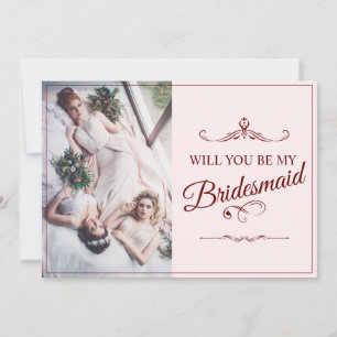 Carte Serez-Vous Ma Femme D'Accueil ? Trois Bridesmaitre