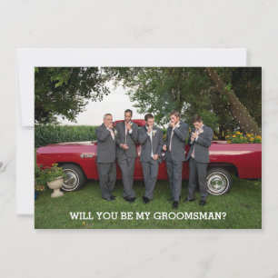 Carte Serez-Vous Mon Groomsman Photo Proposition