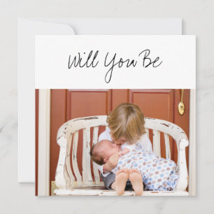 Carte Serez-vous un bébé parent et une photo de frère