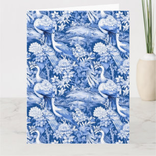 Carte Série Chinoserie Bleu et Blanc Design 8