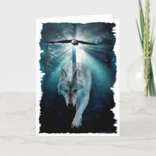 Carte Série de faune de LOUP et d'EAGLE