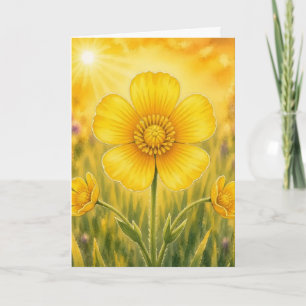 Carte Série Radiant Petal – Bouton d'or