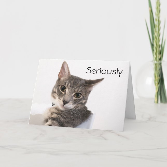 Carte Sérieusement Buster Anniversaire (Devant)