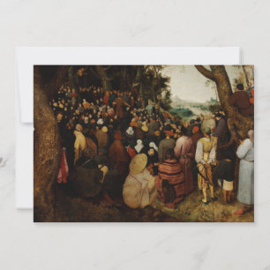 Carte Sermon de Saint Jean le Baptiste par Pieter Bruege