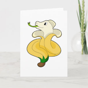 Carte Serpent avec banane