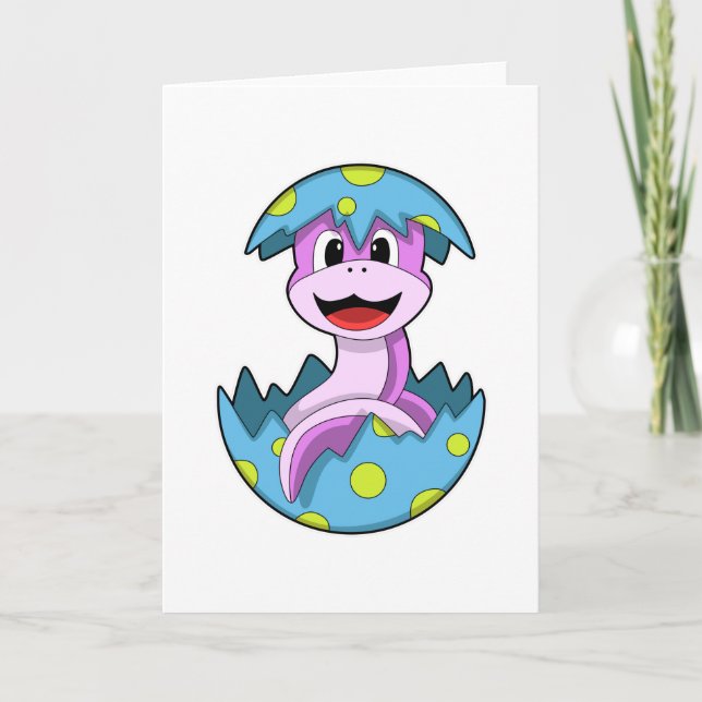 Carte Serpent avec coquille d'œuf (Devant)