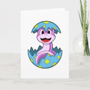 Carte Serpent avec coquille d'oeuf