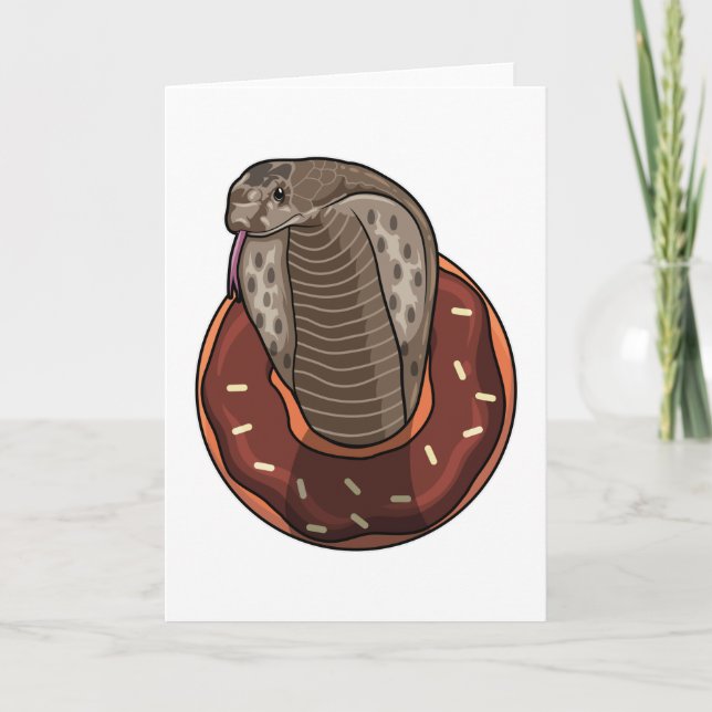 Carte Serpent avec Donut (Devant)