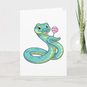 Carte Serpent avec Lollipop