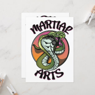 Carte Serpent d'arts martiaux