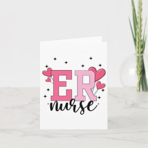 Carte Service d'urgence Valentines Day Er Ed Nursing