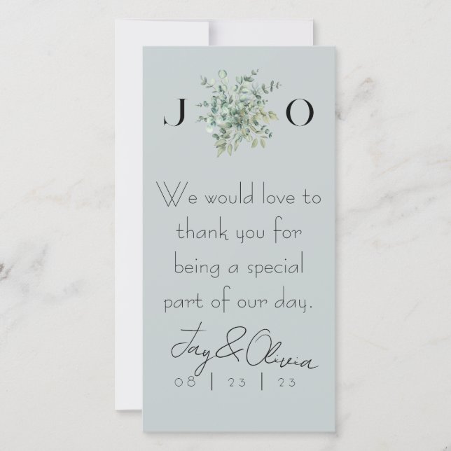 Carte Serviettes de cocktail simple Elegant (Devant)