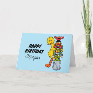 Carte Sesame Street Joyeux Anniversaire Les Copains