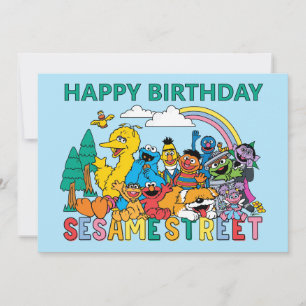 Carte Sesame Street   Vague Arc-en-ciel
