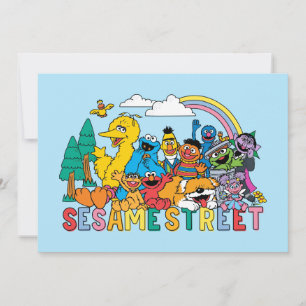 Carte Sesame Street   Vague Arc-en-ciel