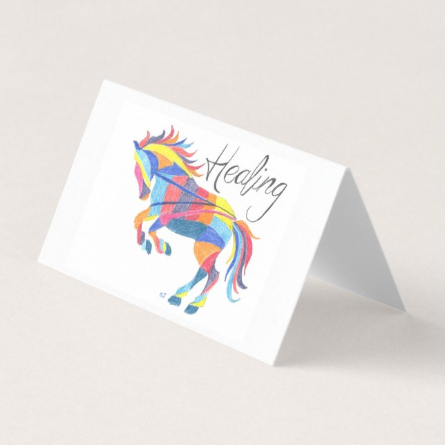 Carte Set Healing Horse par Sherry Jarvis (Front)