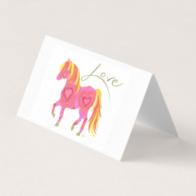 Carte Set Pink Lady Horse par Sherry Jarvis (Front)