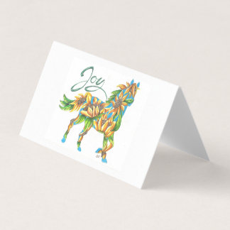 Carte Set Sunflower Joy Horse Par Sherry Jarvis