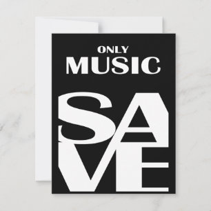 Carte Seule La Musique Économise.