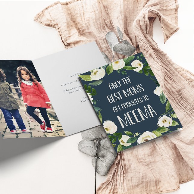 Carte Seules les meilleures mamans sont promues à Meema (Créateur téléchargé)