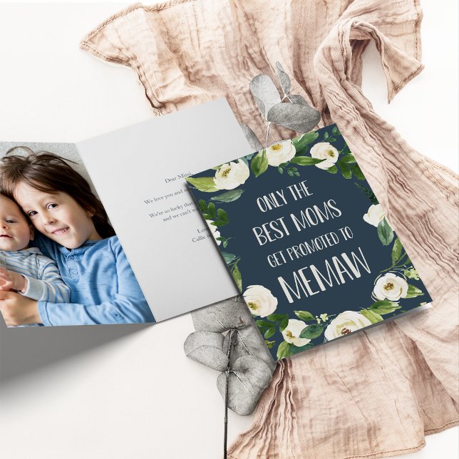 Carte Seules les meilleures mamans sont promues à Memaw (Créateur téléchargé)