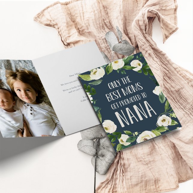 Carte Seules les meilleures mamans sont promues à Nana (Créateur téléchargé)