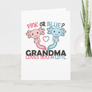 Carte sexe révéler rose ou bleu grand-mère vous aime lot