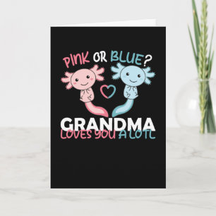 Carte sexe révéler rose ou bleu grand-mère vous aime lot