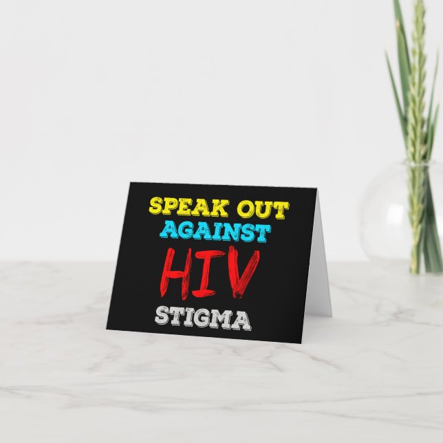Carte S'exprimer contre la stigmatisation du VIH - Sensi (Devant)