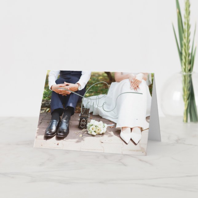 Carte Shabby Chic Lifestyle Design Blank Inside Mariage (Devant)