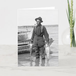 Carte Shad Fishing, début des années 1900