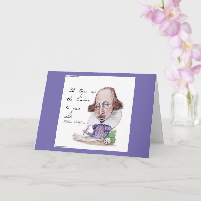Carte Shakespeare Caricature & The Tempest Quota (Orchidée)