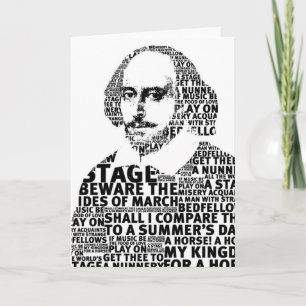 Carte Shakespeare conception de texte noir