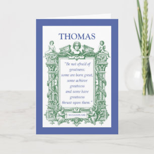 Carte Shakespeare Customizable Great Birthday