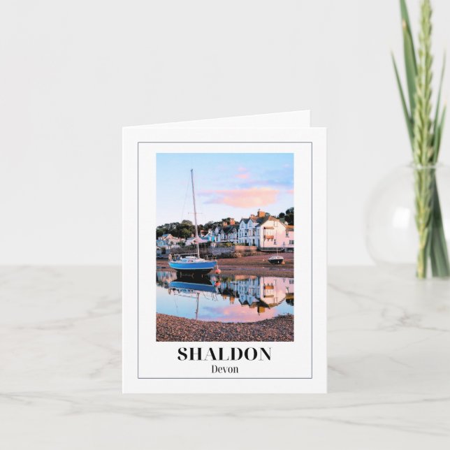 Carte Shaldon, Devon (Devant)