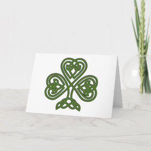Carte Shamrock celte - Jour de la Saint Patrick