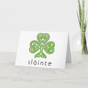 Carte Shamrock celtique Sainte-Patrick et Saint-Patrick