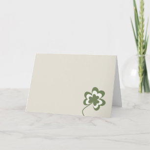 Carte Shamrock de la fête de la Saint-Patrick