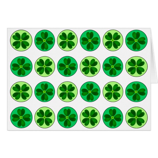 Carte Shamrock Dotty Lucky (Devant Horizontal)