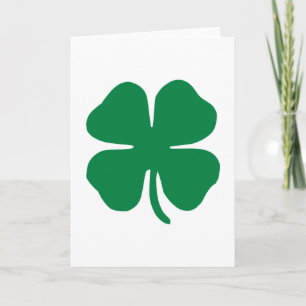 Carte Shamrock irlandais