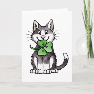 Carte Shamrock Kitty