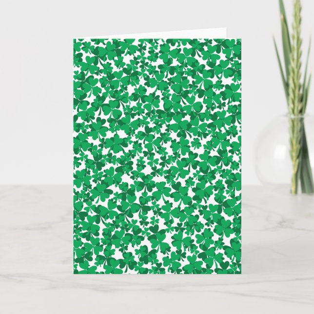 Carte Shamrocks de la Saint Patrick (Devant)