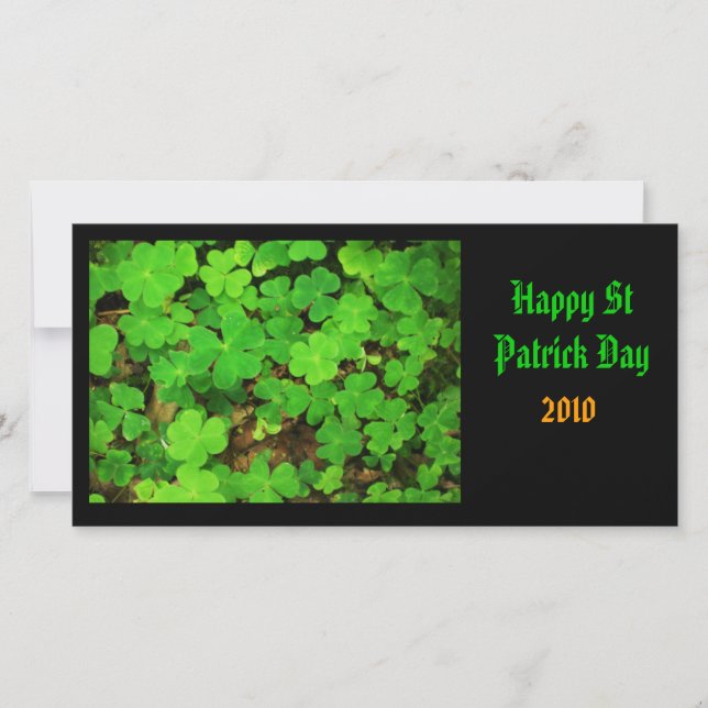 Carte Shamrocks sauvages (Devant)