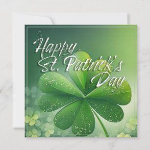 Carte Shamrocks verts Bonne St. Patrick's Day (7) c