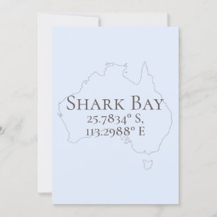 Carte Shark Bay Australie Latitude & Longitude